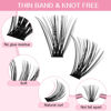 Picture of 280 Pcs Individual Lashes 30D+40D Mixed Lash Clusters 14 Rows Cluster Lashes that Look Like Eyelash Extensions DIY Lash Extension Self Application At Home (30+40-C-14-20mix)