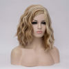 Picture of Cying Lin Short Bob Wavy Curly Wig Brown Mixed Blonde Wig For Women Cosplay Halloween Wigs Heat Resistant Bob Party Wig Include Wig Cap (Brown Mixed Blonde)