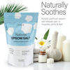 Picture of FSA HSA Eligible Kanjo Natural Epsom Salt - 100% Pure Magnesium Sulfate USP Bath Salt - Soak for Muscle Pain, Foot Pain, & Joint Pain Relief - Unscented - 16oz Bag