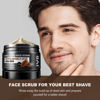 Picture of Face Scrub for Men, Facial Scrub for Deep Exfoliating, Cleansing, Removing Blackheads, Ingrown Hairs, Pre-shave Soften, Organic Formulated with Coffee Extract, AHA and BHA Face Exfoliator (8.46 oz)