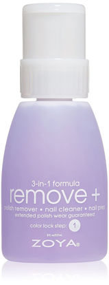 Picture of ZOYA Remove Plus 3 in 1 Formula - Liquid Polish Remover, Nail Cleaner, Nail Prep, 8 Fl Oz