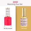 Picture of DND DC Gel Polish Set, Brown Collection, UV/LED Gel Polish and Air Dry Nail Lacquer, Matching Chip-Free Polish Duo, 054 Mud Oak, 0.5 Fl Oz