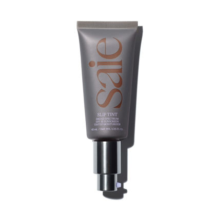 Picture of Saie Slip Tint SPF 35 Tinted Moisturizer - Light Coverage Moisturizer + Broad Spectrum Zinc Oxide Sunscreen with Hydrating Hyaluronic Acid - Shade Nine + Half (1.35 oz)
