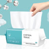 Picture of Disposable Face Towel 100 Count, Soft Cotton Facial Dry Wipes, Multi-Purpose for Skin Care, Makeup Remover, Face Wipes and Facial Cleansing