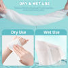 Picture of Disposable Face Towel 100 Count, Soft Cotton Facial Dry Wipes, Multi-Purpose for Skin Care, Makeup Remover, Face Wipes and Facial Cleansing