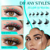 Picture of Lash Clusters Fluffy Cluster Lashes Extensions Thick 280pcs D Curl Eyelash Clusters DIY At Home Individual Lashes Extension by GEMERRY（80P-10-18mm)