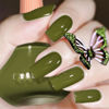 Picture of COSMOO Olive Green Nail Polish, 12ml Olive Quick Dry Nail Lacquer for Nail Art Varnish, 0.41 fl oz