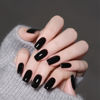 Picture of COSMOO Solid Black Nail Polish, 12ml Black Quick Dry Nail Lacquer, 0.41 fl oz