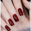 Picture of COSMOO Wine Red Glitter Nail Polish, 12ml Wine Red Quick Dry Nail Lacquer for Nail Art Varnish, 0.41 fl oz