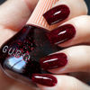 Picture of COSMOO Wine Red Glitter Nail Polish, 12ml Wine Red Quick Dry Nail Lacquer for Nail Art Varnish, 0.41 fl oz