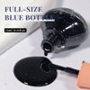 Picture of COSMOO Midnight Blue Glitter Nail Polish, 12ml Glitter Midnight Blue Quick Dry Nail Lacquer for Nail Art Varnish, 0.41 fl oz