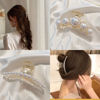 Picture of Mehayi 4 PCS Large Pearl Hair Claw Clips for Women Girls, Hair Barrette Clamps for Thick Thin Hair, Fashion Hair Accessories Headwear Styling Tools for Party Wedding