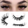 Picture of Yasnai Cat Eye Lashes False Eyelashes Fluffy Volume 18mm Strip Lashes Wispy Fake Lashes Natural Eyelashes 14 Pairs Pack 9D