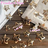 Picture of 30 PCS Gold Star Hair Clips,20PCS 1.22"Star Hair Clip and 10 PCS 1.65"Star Hair Clips Snap Star Hair Accessories Non Slip Star Clips for Girls Women Gold Accessories Gold Metal Hair Clips