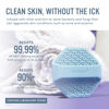 Picture of Sud Scrub® Antimicrobial Silicone Face Scrubber, 1 Pack, Gentle Face Exfoliator for Sensitive Skin, Eco Friendly Facial Cleansing Brush, Exfoliating Face Brush for Men and Women (Blue)