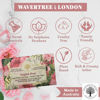 Picture of Wavertree & London English Rose Scented Natural Soap (2 Bars), 7oz Moisturizing French Triple Milled Soap Bars enriched with shea butter - Pure Plant Oil Bath & Body Soap for All Skin Types