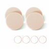Picture of KOOBA 4pcs Round Makeup Sponges Supplement, Beauty Face Primer Compact Powder Puff, Blender Sponge Replacement for Cosmetic Flawless Foundation, Sensitive and All Skin Types