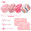 Picture of Chuangdi 4 Pairs Wrist Spa Wrist Bands for Washing Face Microfiber Wrist Wash Towel Band Scrunchies Absorbent Wrist Sweatband for Women Prevent Liquid from Spilling(Vivid Colors)