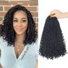 Picture of Goddess Box Braids Crochet Hair With Curly Ends 12 Inch Bohomian Box Braids Crochet Braids 8 Packs 3X Crochet Braids Synthetic Braiding Hair Extension for Black Women(12 Inch (Pack of 8), 1B)…