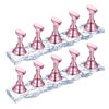 Picture of JUSTOTRY 2 Sets Nail Holder Stand for Press on Nails Display, Magnetic Fake Wave Shape Nails Holder and Painting Nails Practices, Beginner Acrylic Nail Salon Equipment and Decor