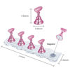 Picture of JUSTOTRY 2 Sets Nail Holder Stand for Press on Nails Display, Magnetic Fake Wave Shape Nails Holder and Painting Nails Practices, Beginner Acrylic Nail Salon Equipment and Decor