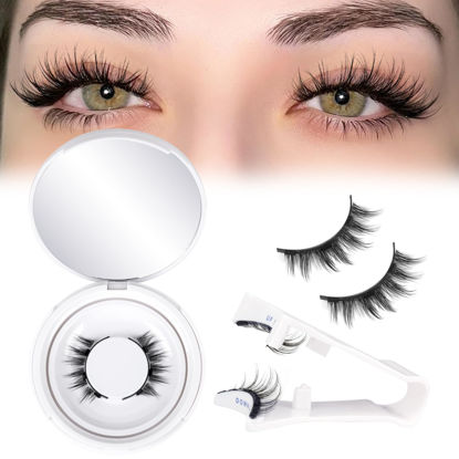 Picture of Magnetic Eyelashes with Applicator Reusable Magnetic Lashes without Eyeliner Natural Anime No Glue Needed Magnetic Lashes Manga Magnetic Eyelashes Kit by ALICE