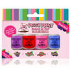 Picture of PIGGY PAINT 100% Non-toxic Girls Nail Polish - Safe, Chemical Free Low Odor for Kids, SCENTED 4 Polish Set