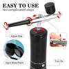 Picture of Airbrush-Kit Air Brush Kit With Air Compressor Nail Charms Wireless Air Brush for Barber, Nail Art, Cake Decor, Makeup, Model Painting (Black - with extension tube)