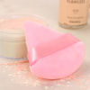 Picture of Ocim 10Pcs Triangle Powder Puffs for Face Powder,Soft Velour Makeup Setting Powder Puff with Case,Black&Pink