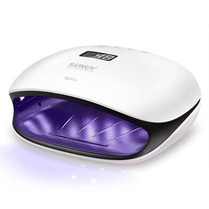 Picture of SUNUV 48W UV LED Nail Lamp, UV Light for Nails Compatible with All Gel Polish, 36 LEDS with 4 Timer Settings, LCD Display for Home Salon SUN4 Black