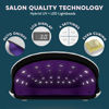 Picture of SUNUV 48W UV LED Nail Lamp, UV Light for Nails Compatible with All Gel Polish, 36 LEDS with 4 Timer Settings, LCD Display for Home Salon SUN4 Black