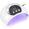 Picture of Wisdompark UV LED Nail Lamp, 54W UV Light for Gel Nails with Automatic Sensor/3 Timer Setting Professional Nail Dryer Gel Polish Curing Lamp Nail Art Tools (White) (54, Watts)
