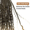 Picture of Goddess Box Braids Crochet Hair With Curly Ends 22 Inch Bohomian Box Braids Crochet Braids 8 Packs 3X Crochet Braids Synthetic Braiding Hair Extension for Black Women(22 Inch (Pack of 8), T27)…