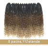 Picture of Goddess Box Braids Crochet Hair With Curly Ends 22 Inch Bohomian Box Braids Crochet Braids 8 Packs 3X Crochet Braids Synthetic Braiding Hair Extension for Black Women (22 Inch (Pack of 8), M1B 30 27)