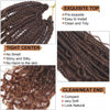 Picture of Goddess Box Braids Crochet Hair With Curly Ends 20 Inch Bohomian Box Braids Crochet Braids 8 Packs 3X Crochet Braids Synthetic Braiding Hair Extension for Black Women (20 Inch (Pack of 8), T30)………