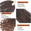 Picture of Goddess Box Braids Crochet Hair With Curly Ends 8 Inch Bohomian Box Braids Crochet Braids 8 Packs 3X Crochet Braids Synthetic Braiding Hair Extension for Black Women (8 Inch (Pack of 8), T30)………