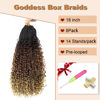 Picture of Goddess Box Braids Crochet Hair With Curly Ends 18 Inch Bohomian Box Braids Crochet Braids 8 Packs 3X Crochet Braids Synthetic Braiding Hair Extension for Black Women (18 Inch (Pack of 8), 4-30-27)……