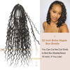 Picture of Goddess Box Braids Crochet Hair With Curly Ends 22 Inch Bohomian Box Braids Crochet Braids 8 Packs 3X Crochet Braids Synthetic Braiding Hair Extension for Black Women(22 Inch (Pack of 8), #4)…