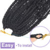 Picture of Goddess Box Braids Crochet Hair With Curly Ends 16 Inch Bohomian Box Braids Crochet Braids 8 Packs 3X Crochet Braids Synthetic Braiding Hair Extension for Black Women(16 Inch (Pack of 8), 1B)…
