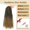 Picture of Goddess Box Braids Crochet Hair With Curly Ends 16 Inch Bohomian Box Braids Crochet Braids 8 Packs 3X Crochet Braids Synthetic Braiding Hair Extension for Black Women (16 Inch (Pack of 8), T27)…