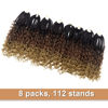 Picture of Goddess Box Braids Crochet Hair With Curly Ends 8 Inch Bohomian Box Braids Crochet Braids 8 Packs 3X Crochet Braids Synthetic Braiding Hair Extension for Black Women (8 Inch (Pack of 8), 4-30-27)……