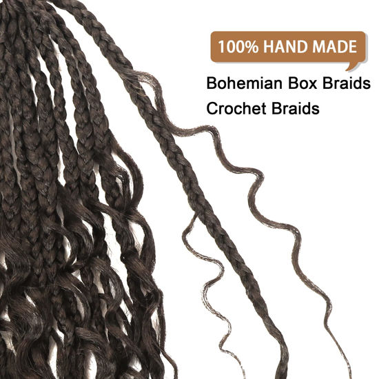 GetUSCart- Goddess Box Braids Crochet Hair With Curly Ends 14 Inch ...
