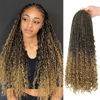 Picture of Goddess Box Braids Crochet Hair With Curly Ends 20 Inch Bohomian Box Braids Crochet Braids 8 Packs 3X Crochet Braids Synthetic Braiding Hair Extension for Black Women (20 Inch (Pack of 8), T27)………