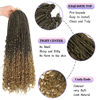 Picture of Goddess Box Braids Crochet Hair With Curly Ends 20 Inch Bohomian Box Braids Crochet Braids 8 Packs 3X Crochet Braids Synthetic Braiding Hair Extension for Black Women (20 Inch (Pack of 8), T27)………