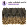 Picture of Goddess Box Braids Crochet Hair With Curly Ends 20 Inch Bohomian Box Braids Crochet Braids 8 Packs 3X Crochet Braids Synthetic Braiding Hair Extension for Black Women (20 Inch (Pack of 8), T27)………