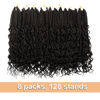 Picture of Goddess Box Braids Crochet Hair With Curly Ends 14 Inch Bohomian Box Braids Crochet Braids 8 Packs 3X Crochet Braids Synthetic Braiding Hair Extension for Black Women (14 Inch (Pack of 8), #2)