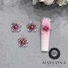 Picture of Set 8Pcs Gel 3D Flowers Nails Charms Handmade by Gel, Design For Medium & Long Nail 3D Flower For Nail Art Floral Salon Decor For Women Girls (Apricot Rose - Large)