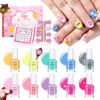 Picture of TOMICCA Kids Nail Polish Set, Non Toxic Quick Dry Water-Based Peel-Off 10 Colors Toddler Nail Polish Kit Natural Safe Quick Diy Nail Polish Gifts Kit for Girls Ages 5+