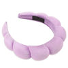 Picture of Ayesha Spa Headband for Women Sponge Headband for Washing Face Clouds Soft Hairband Makeup Headbands for Women Girls Shower Makeup Skincare (Purple)