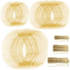 Picture of Teenitor Hair Nets Invisible Elastic Edge Mesh and Bobby Pins Set,40 Pieces HairNets, 80 Pieces U Shaped Pins for Ballet Bun,3 Size, Blonde